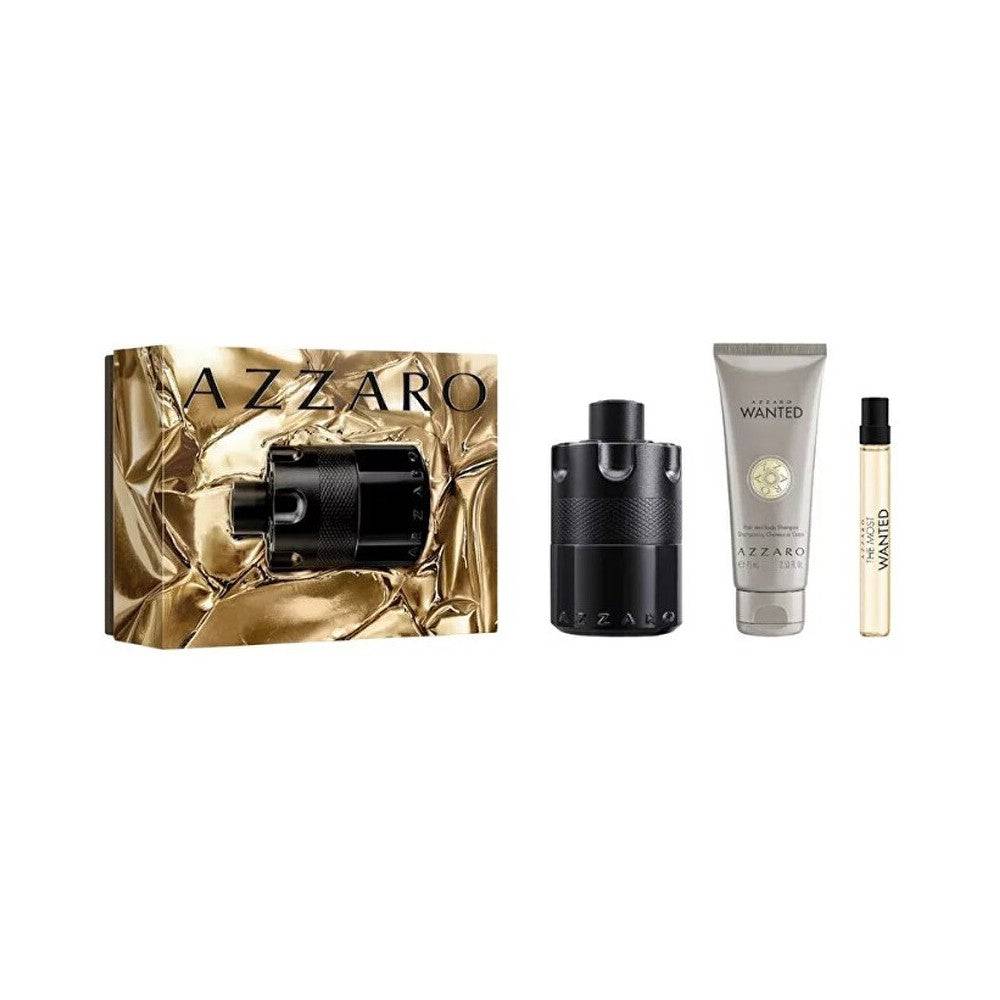 Azzaro The Most Wanted Intense Eau de Parfum 100 ml Gel Doccia Shampoo 75 ml Edp 10 ml — Set regalo