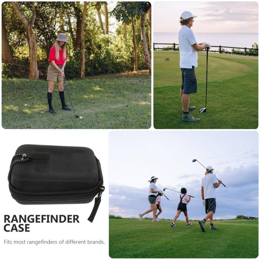 Krosssäker Golf Avståndsmätare Väska Stötsäker Golf Avståndsmätare Fodral   Golfälskare svart