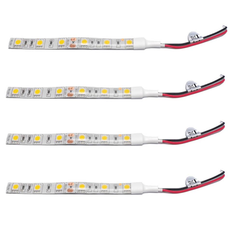 4X,10cm Waterproof 5050 LED Strip Lights 12V Caravan Boat Car