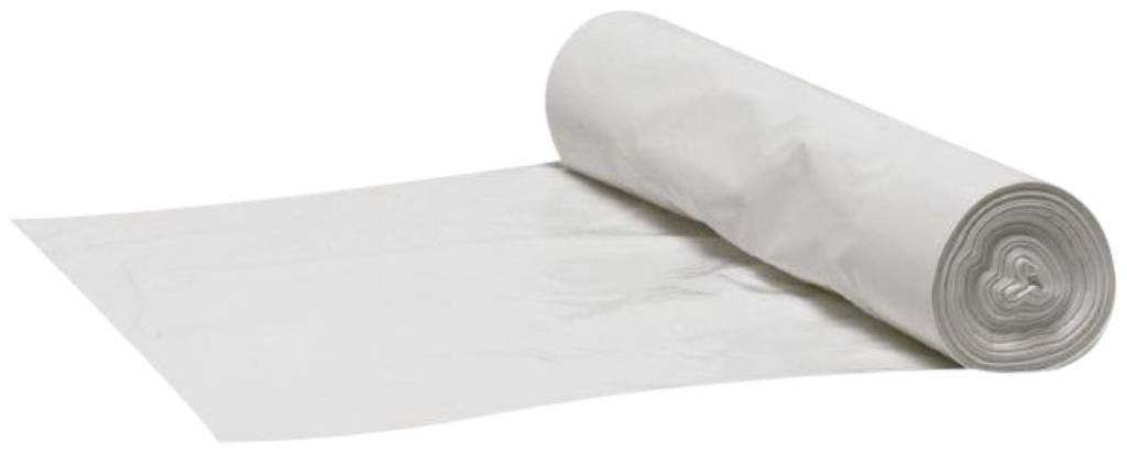 Papperskorgspåse Abena LDPE Vit 30L 50x60cm 36my 50st/rl