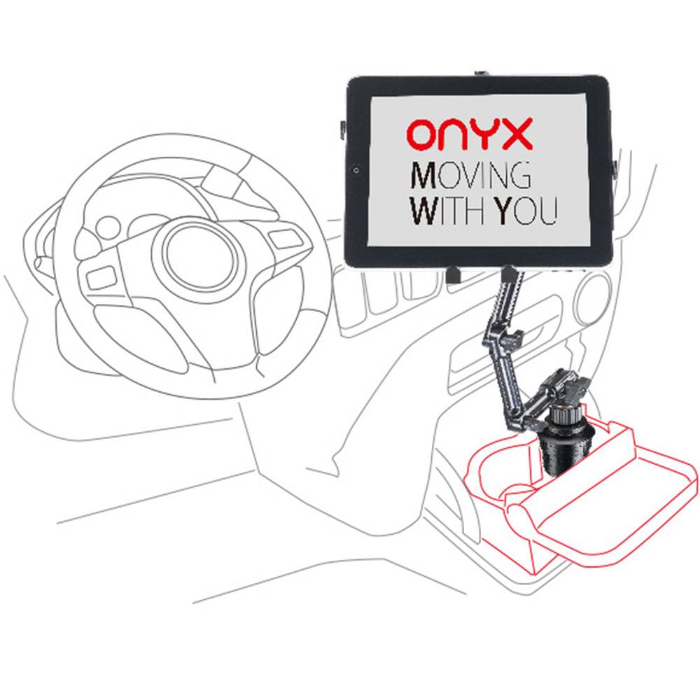 Tablet holder til kopholder - Onyx DO-UQ - Passer til 7''-11''