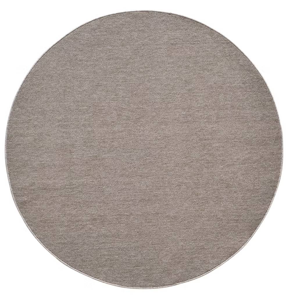 Plain Beige - Rund Matta - Rund 200cm