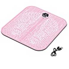 6Lägen 19Nivå Smart Fot Massager Mat Ems Stimulator Vibrationsdyna Muskler Smärtlindring Fysisk Benmassage Pad,Pink