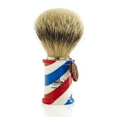Omega Silvertip Badger "Barber Pole" Rakborste