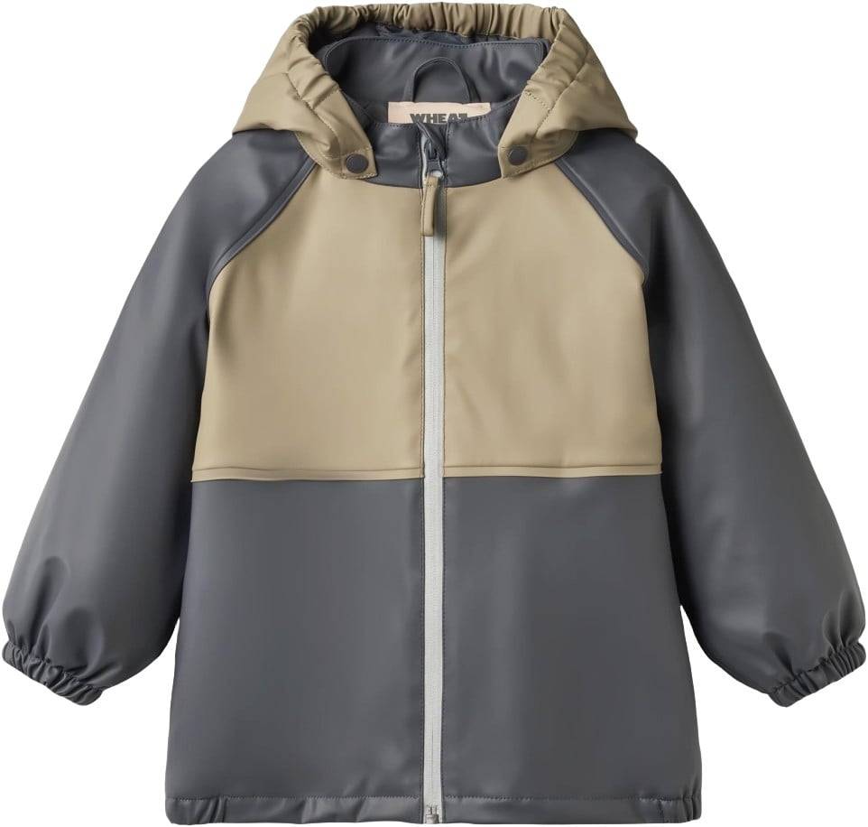 Wheat Thermo Rain Jacket Ajojo Stl. 92/2y unisex - Termojackor Från Magasin - Greyblue (92/2y)