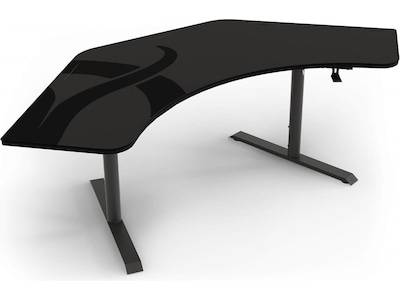 Arozzi Arena Angelo Gaming Desk (gun metal)