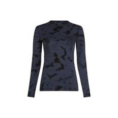 Icebreaker Women Merino 200 Oasis LS Crewe Cloud Dye Graphite/Black/Cd