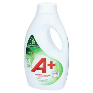 Flytande tvättmedel A+ White 880ml