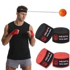 1 Pair Boxing Wraps, Boxing Speed Training Ball Headgear - Great For Boxing Enthusiasts Training