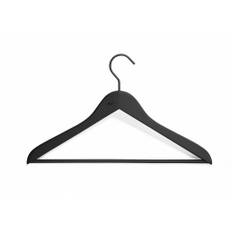 HAY - Soft Coat Hanger 4-pack - Bøjle - Slim Black w. Bar - W44 x H27 (4 pcs)