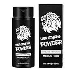 Hair Styling Powder – Long-Lasting Texturizing Matte Hair Powder för rotlyft och volym, 15 g för kvinnor och män texturering av hårpulver – finish, rotlyft stylingpulver för volym och text