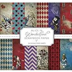 Alice in Wonderland Scrapbook Paper 24 Double-Sided Sheets: Perfect for Junk Journals, Paper Crafts and more!