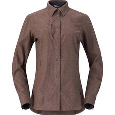 Norrøna Tamok Wool Plain Shirt W'S Deep Taupe Melange (L)