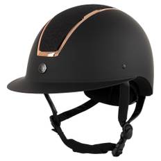 BR Omega ridehjelm carbon sort/rosegold Sort 55-57