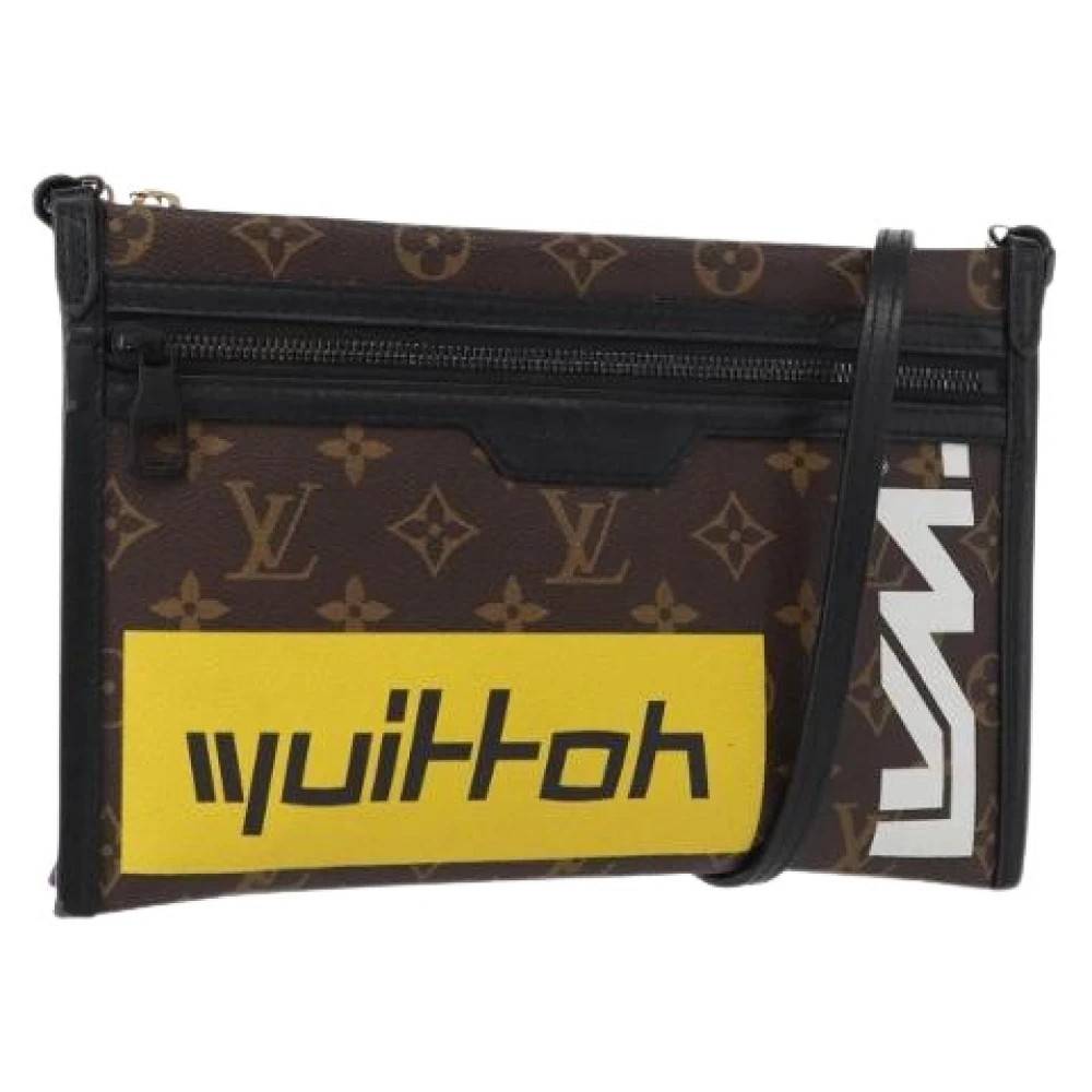 Louis Vuitton Vintage Pre-owned Flat Messenger - Vintage - Dame - Brun - ONE SIZE - Uld