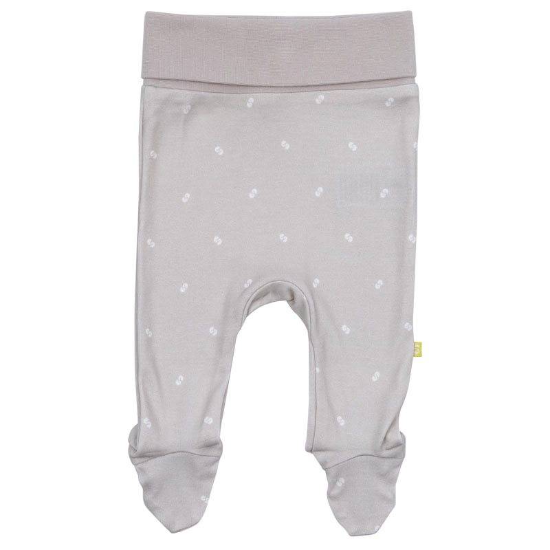 Tinynord leggings i bambu med fot stl 50, beigemönstrad