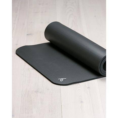 Träningsmatta Stretch & relax mat, 10 mm, Yogiraj Midnight Black