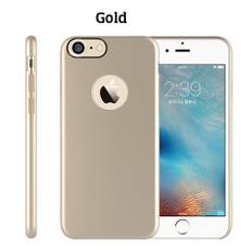 Hard case cover til iPhone 7 med foret indmad. Gold.