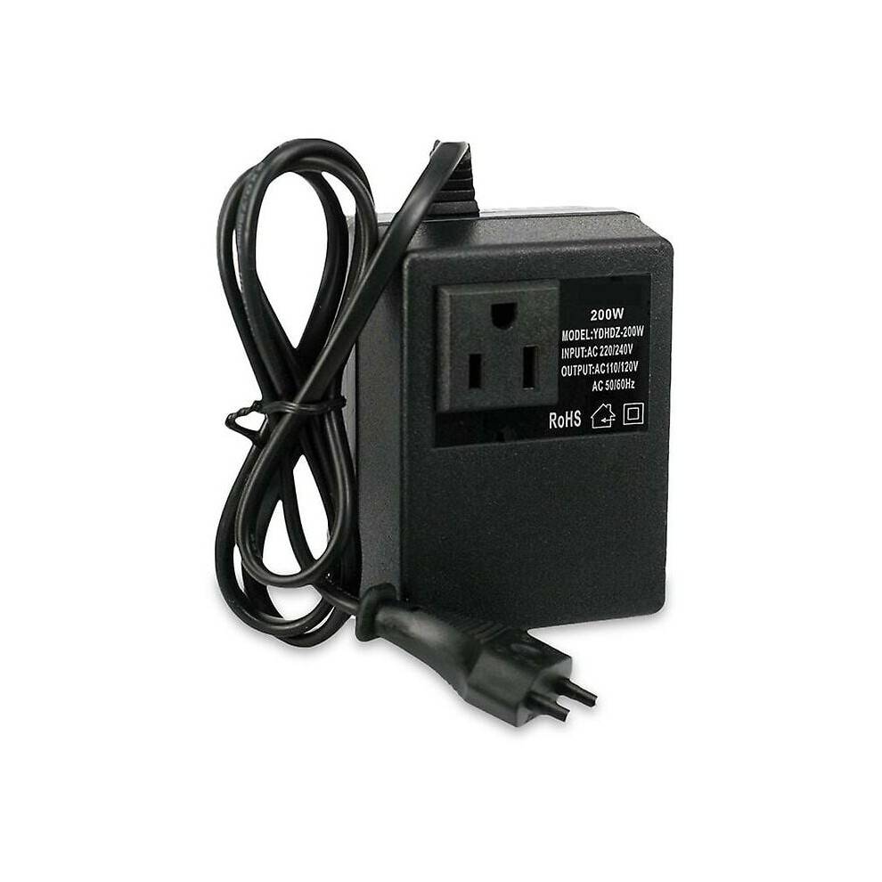International spændingsomformer, step-down transformer, 220V til 110V, problemfri spændingsomdannelse til bærbare computere og kameraer,