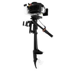 TESUGN utombordsmotor båtmotor, 4-takts 4 hk professionell utombordsmotor bensinmotor vattenkylning utombordsmotor trolling, 55 CC 360° rotation CDI vattenkylning, fiskebåt, bensinmotor