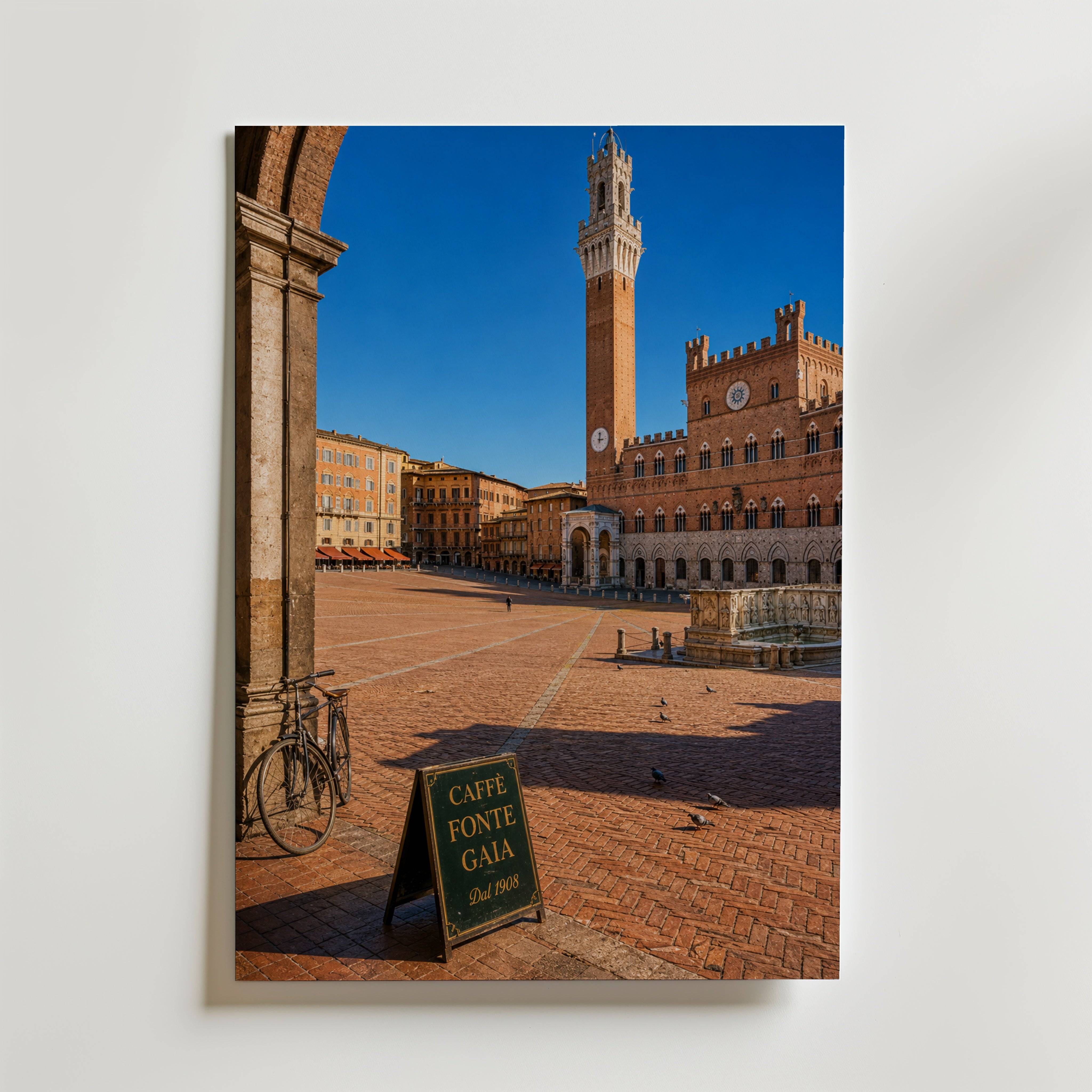 Marco Ricci Piazza del Campo Siena Poster - Fine Art Poster 70x100 cm