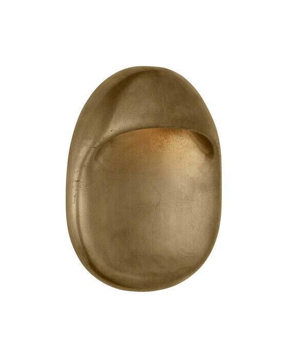 Esculpa 14" Rounded Wall Light Museum Brass