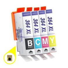 TONERMEDIA - x4 cartouches HP 364XL compatible HP Photosmart 5510 5520 6510 6520 7510 7520 B110a B110c compatibilité ci-dessous