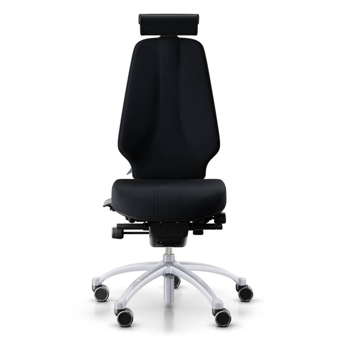 Kontorsstol RH Logic 400 Elite 24/7, Tyg Black (Select SC60999), Nackstöd Ja, Armstöd Nej, Fotkryss Silver