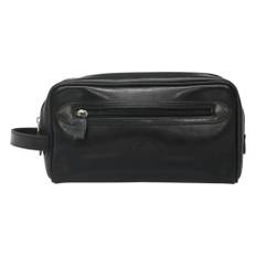 Versace Pre-owned, Pre-owned, Dam, ONE Size, Läder, Förhandsägd Rese Toalettväska Läder Dragkedja