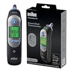 HITHINKMED Braun ThermoScan 7 – Digitales Ohrthermometer für Erwachsene, Babys, Kleinkinder und Kinder – schnelle, schonende und genaue Ergebnisse