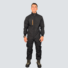 Outdoor Quilt Coverall Unisex Black / XL