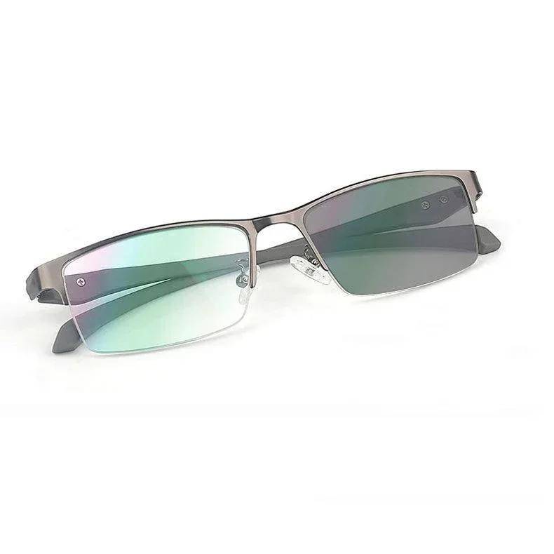 Men Fashion Color Changing Photochromic Myopia Eyewear Ultra Light Intelligent Near Sight Eyeglasses Eye Protection 0