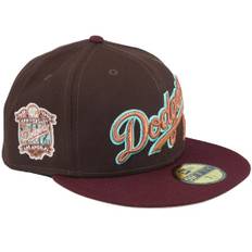 New Era - MLB Brun fitted Keps - Los Angeles Dodgers Venture Pack 59FIFTY 40 Burnt/Marmite Fitted @ Hatstore