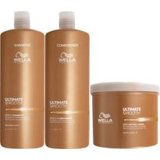 Wella Professionals Ultimate Smooth Shampoo 1000 ml & Conditioner 1000 ml & Mask 500 ml