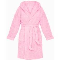 Söta vuxna djur flanell badrock nattkläder dam morgonrock nattlinne tjock varm dräkt vinter unisex enhörning plysch pyjamas rosa - Rosa / Xl
