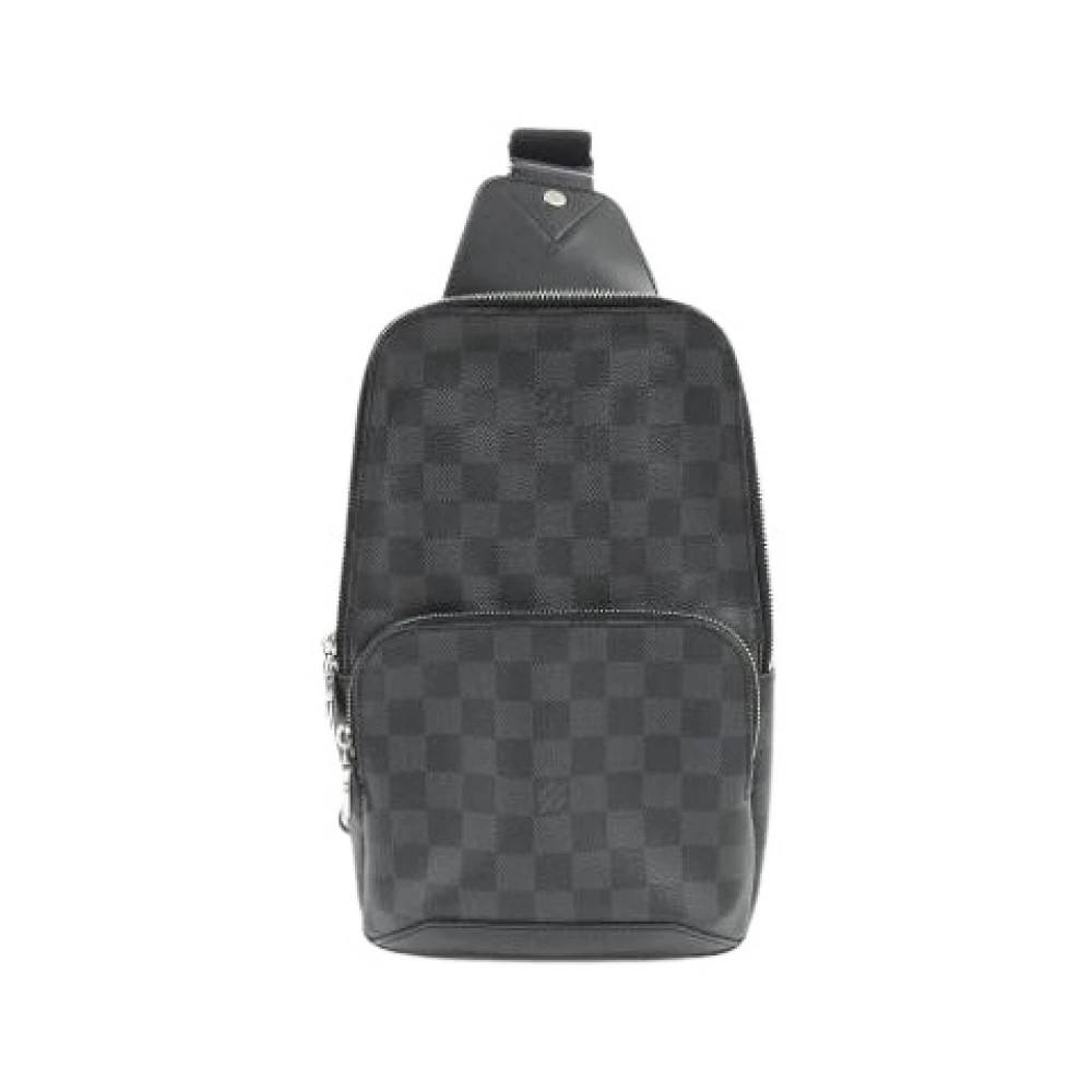 Louis Vuitton Vintage - Pre-owned Damier Graphite Axelremsväska Vintage - Dam - ONE Size -