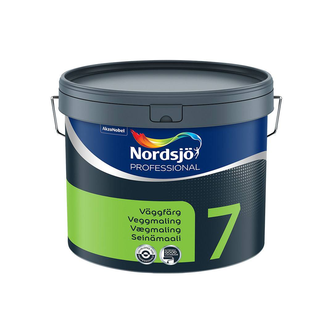 Nordsjö Pro 7 Vægmaling 10 L - 10L - Lys Råhvid / S0500-n