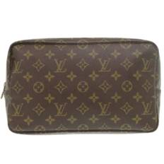 Louis Vuitton Vintage, Pre-owned, unisex, Brun, ONE SIZE, Tyl, Pre-owned Canvas clutches
