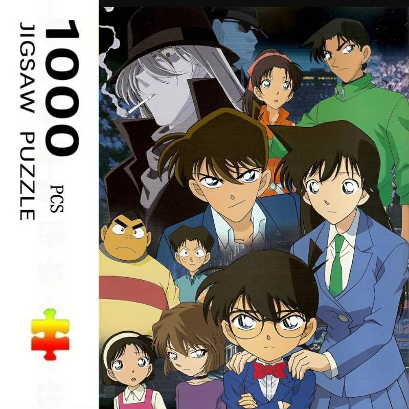 Adult Jigsaw Puzzle 500/1000 Pieces Puzzle Detective Conan Anime Paper Puzzle Decorative Painting Exercise Brain Thinking