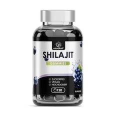 NATURALKRAFT® Premium Shilajit Mumijo Gummies – Hochdosiert, Original aus dem Himalaya, mit Ashwagandha, Chaga, Vitamin C & Vitamin D3 – Vegan & Zuckerfrei, 120 Gummies