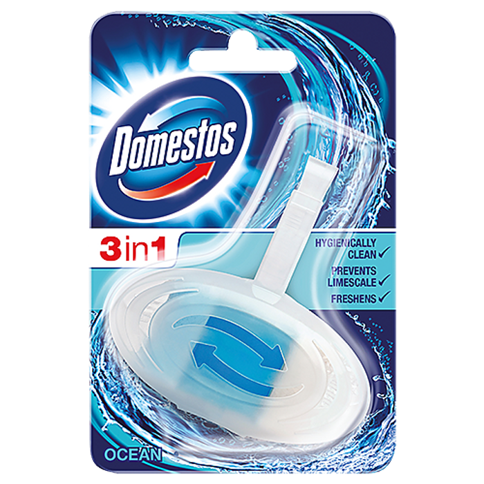 Toalettblock Domestos 3in1 Ocean
