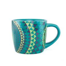 YogiMug Keramik Krus - Blue Mandala