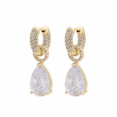 Naomi stone drop pendant ear