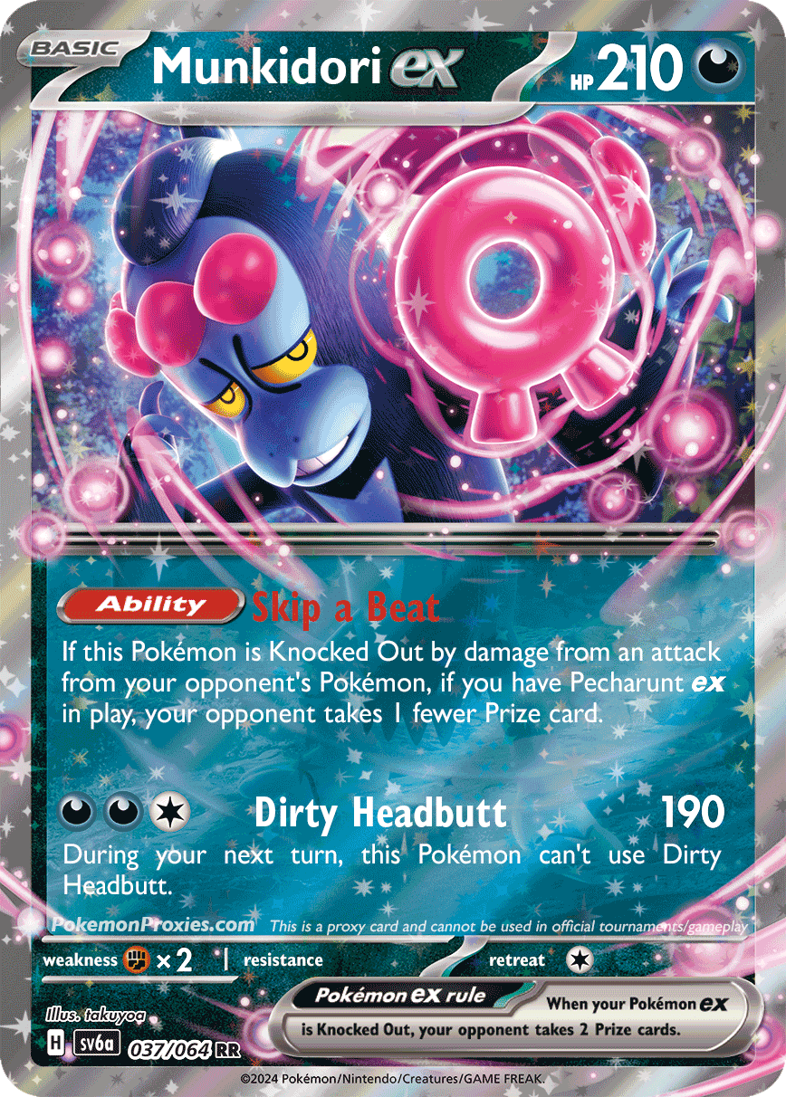 Pokémon Munkidori ex 037/064 - Pokemon kort - EX kort - Pocket Monster.