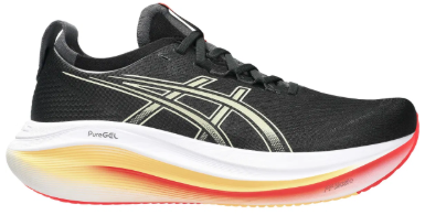 Asics Gel-Nimbus 27 løbesko til herre - Black/Khaki-43,5.