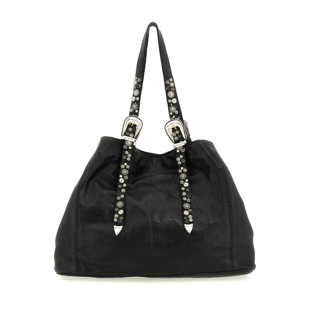 Campomaggi Borsa shopping Lidia - Tasker - Dame - Sort - ONE SIZE - Læder