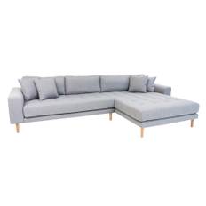 Riviera lounge sofa lysgrå, højrevendt Længde på 290 cm