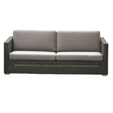 CANE-LINE CHESTER SOFA 3/PERS INKL. TAUPE HYNDER - GRAPHITE 197