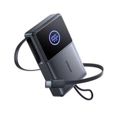 Joyroom 22,5W Powerbank 10000mAh Hurtigopladning med indbygget udtrækkeligt kabel