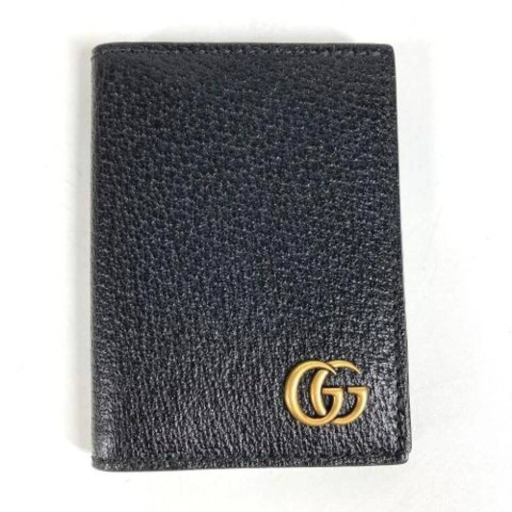 Gucci Vintage Pre-owned Card Case - Vintage - Dame - Sort - ONE SIZE - Læder
